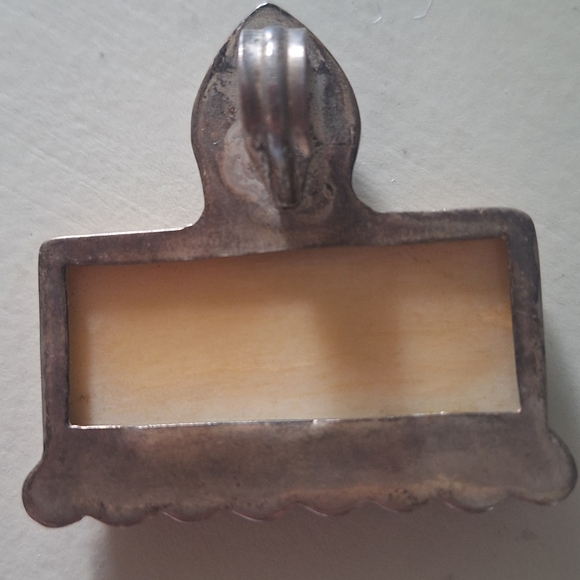 Brown and Cream Necklace with Three Wise Monkeys Pendant - Picture 2 of 3